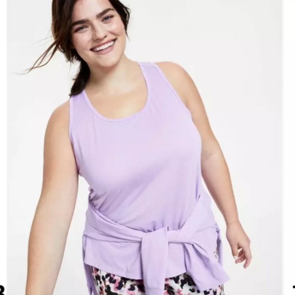 NWT Ideology tank top Sz 3X lavender, rapid dry